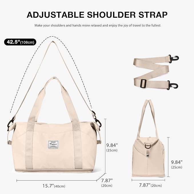 Travel Duffel Bag, Sports Tote Gym Bag, Shoulder Weekender Overnight Bag - Image 6