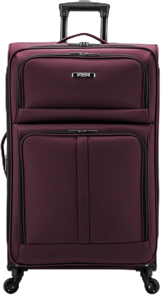 U.S. Traveler Anzio Softside Expandable Spinner Luggage, Checked-Large 30-Inch by USTraveler