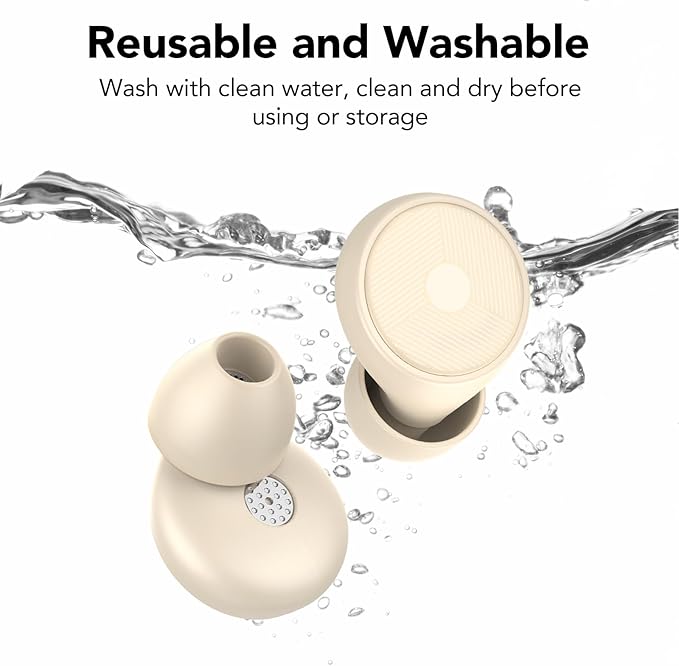 Ear Plugs for Sleeping Noise Cancelling -45dB, Soft and Reusable Silicone - Image 7