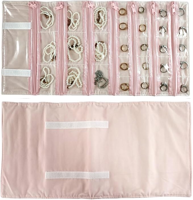 Travel Jewelry Roll Bag Portable Organizer Pouch - Image 9
