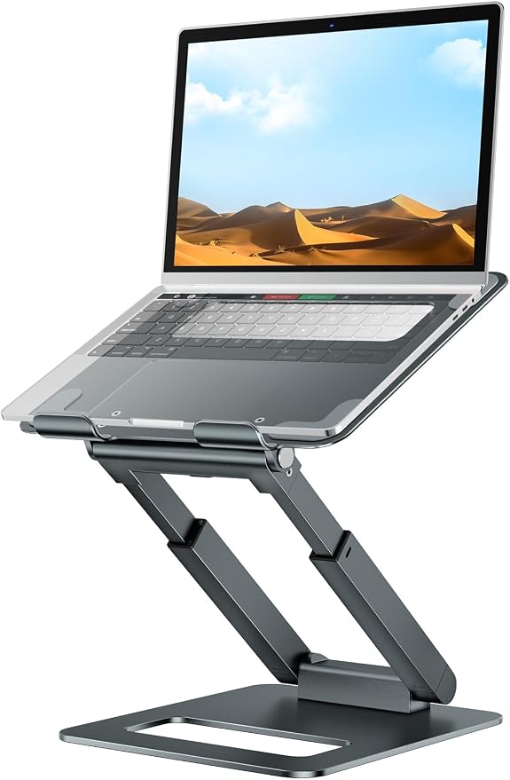 tounee Laptop Stand for Desk Adjustable Height, Telescopic Computer Stand by tounee