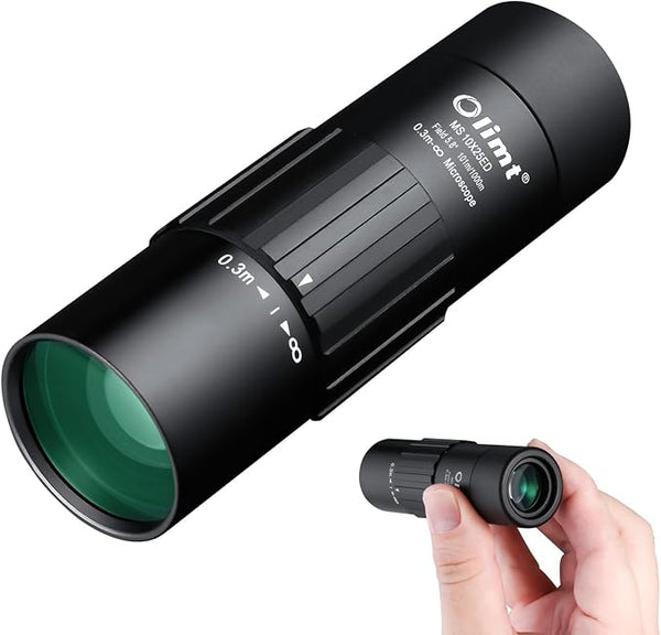 10x25 Monocular Telescope, Compact Mini Pocket Size Waterproof Fogproof by OLIMT