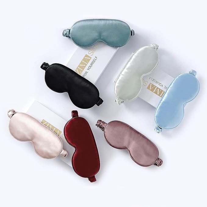 ZIMASILK Adjustable 22 Momme 100% Pure Mulberry Silk Sleep Mask, 3D Contoured - Image 7