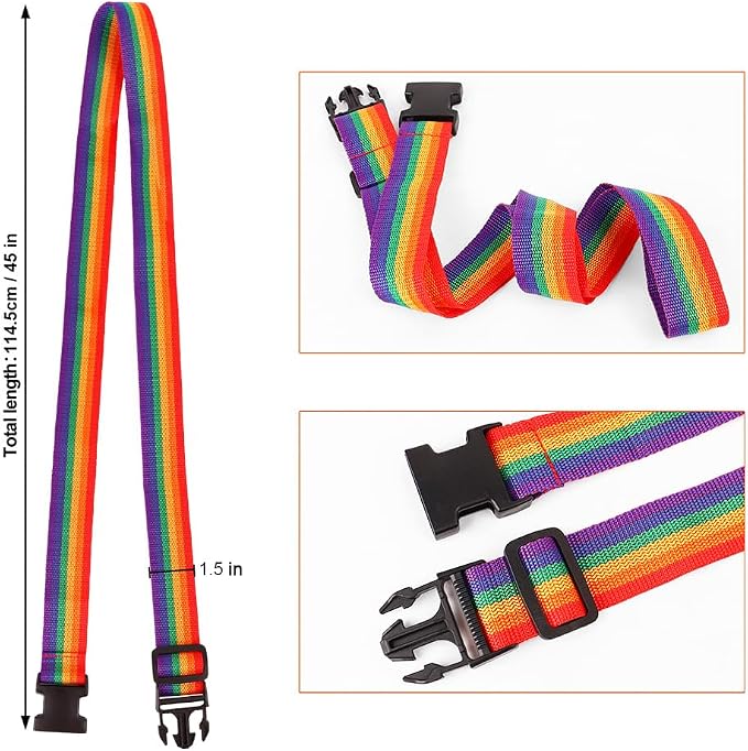 2Pack Luggage Straps Add Bag to Connect Two Suitcases, Adjustable Luggage Belt - Image 3