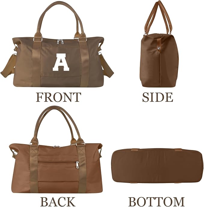 Birthday Graduation Gifts for Daughter, Initial Travel Duffel Bag Sports Gym - Image 9