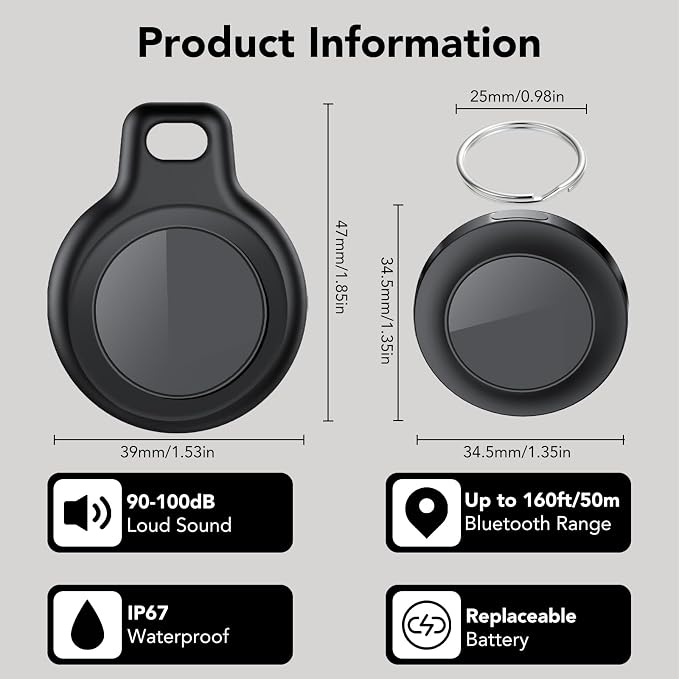 Bluetooth Tracker Tag for Apple Find My, GPS Tracker - Image 7