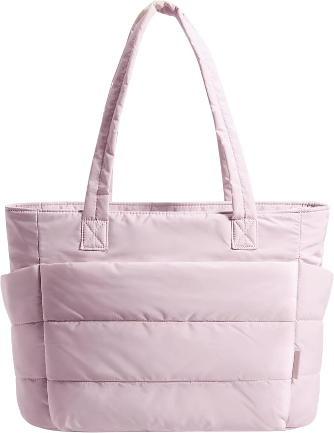 BAGSMART Tote Bag for Women, Lightweight Puffy Tote Bag by BAGSMART