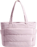 BAGSMART Tote Bag for Women, Lightweight Puffy Tote Bag by BAGSMART