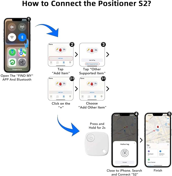 Bluetooth Tracker Keys Finder and Item Locator; Up to 200 ft Find Nearby - Image 6