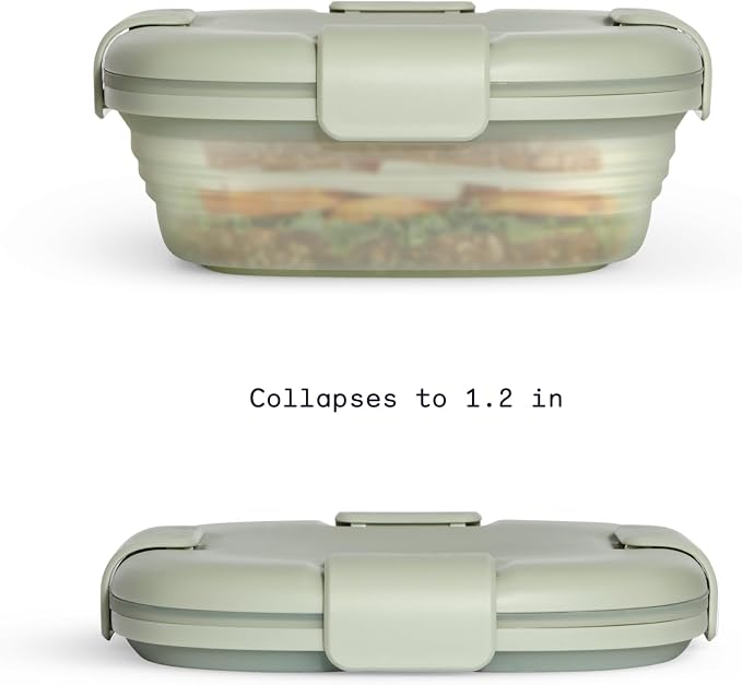 STOJO Collapsible Sandwich Box – 24oz, Reusable Food Storage Container - Image 2