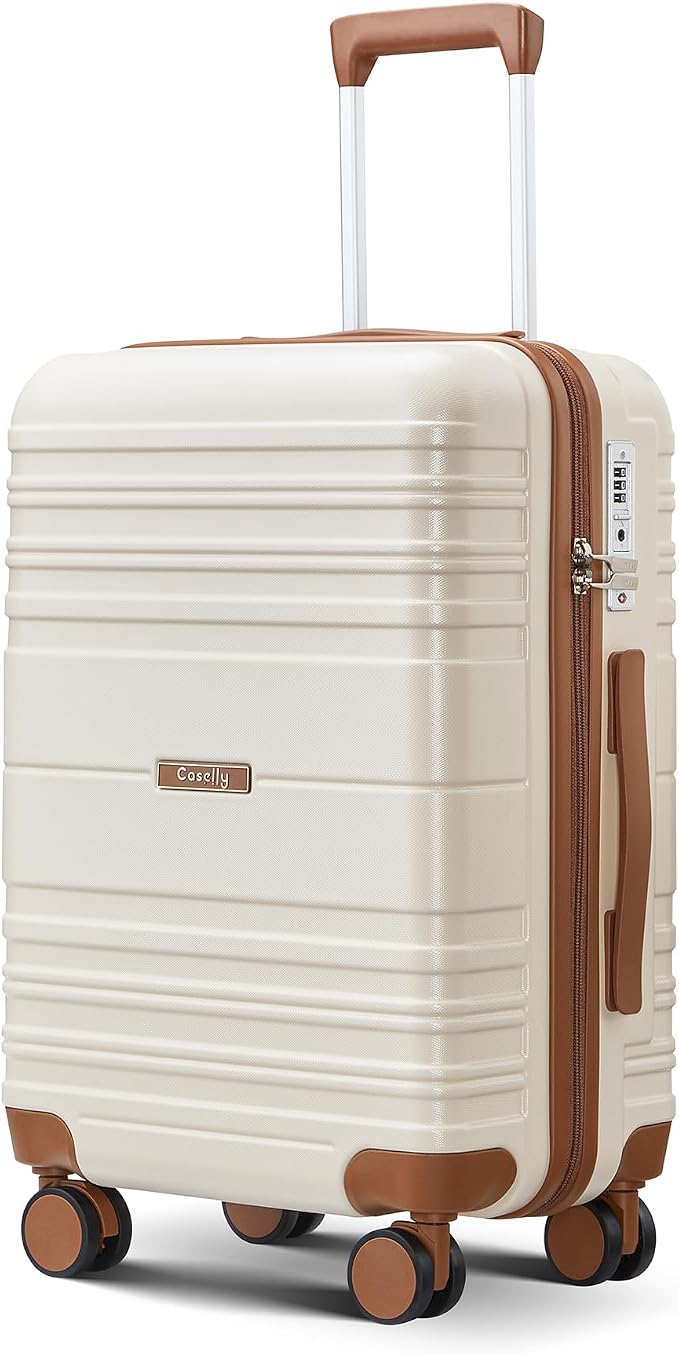 Luggage Sets with spinner wheels, PC+ABS Hard Shell Travel Luggage, Lightweight by Unknown