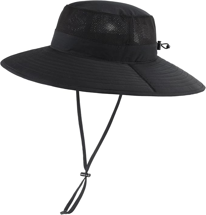 Home Prefer UPF50+ Mens Sun Hat Wide Brim Fishing Hat Foldable Large Brim UV - Image 2