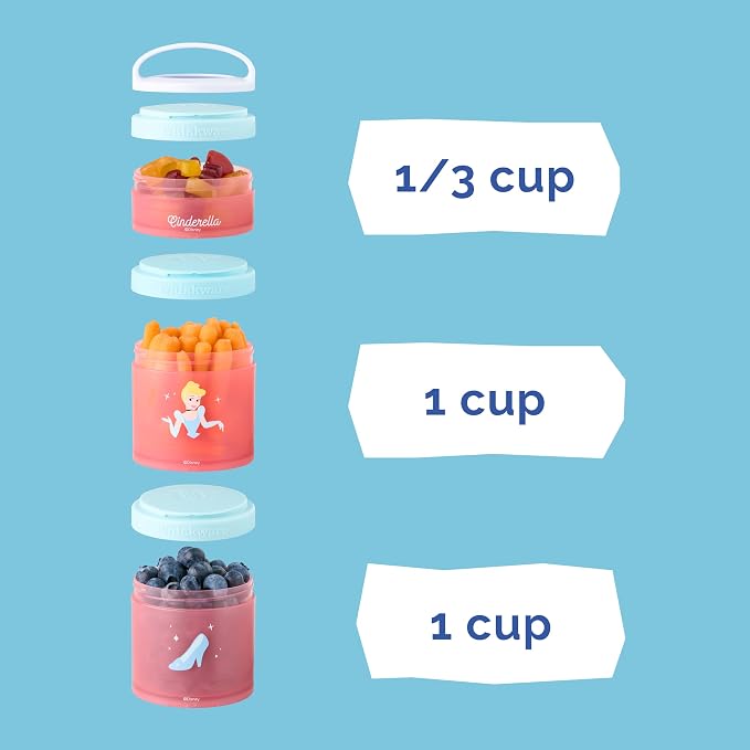 Whiskware Disney Princess Cinderella, Stackable Snack Containers - Image 4