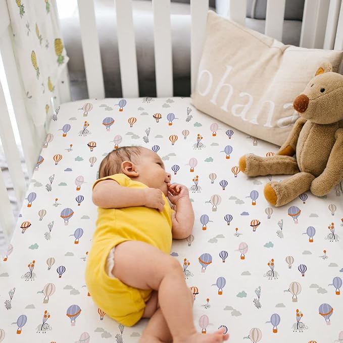 TotAha Premium Stretchy Crib Sheets-Hypoallergenic, Silky Comfort, Buttery Soft - Image 6