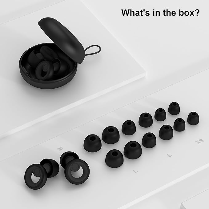 Ear Plugs for Sleeping Noise Cancelling 2 Sets, Reusable Earplugs Hearing - Image 5