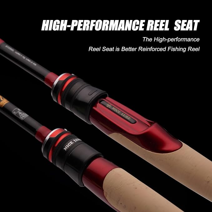 PURELURE Fishing Rod Telescopic, Carbon Fiber Spinning Casting Travel Rod - Image 8