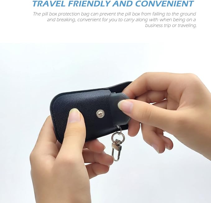 VOFOON Small Pill Organizer, Travel Pill Box - Image 5