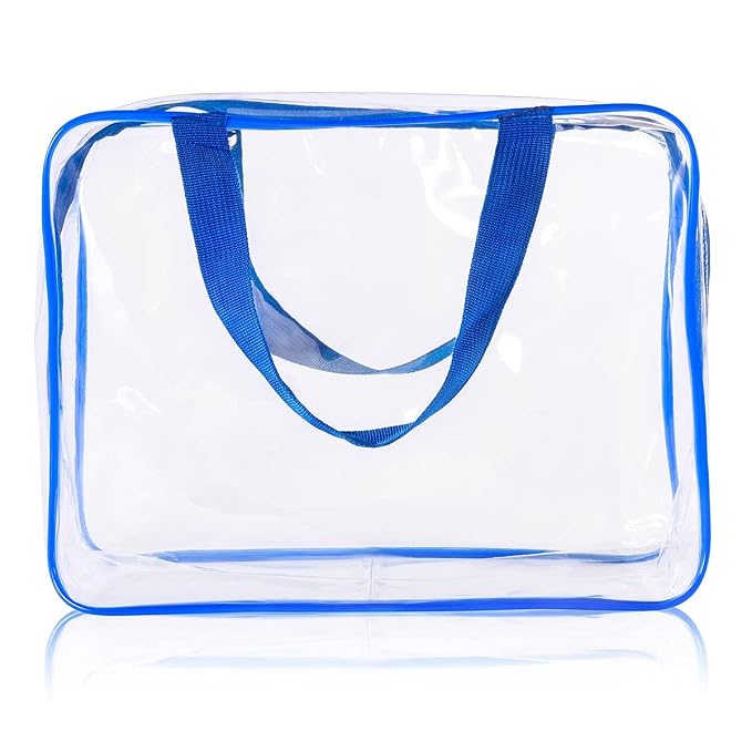 4Pcs Crystal Clear PVC Travel Toiletry Bag Kit - Image 7