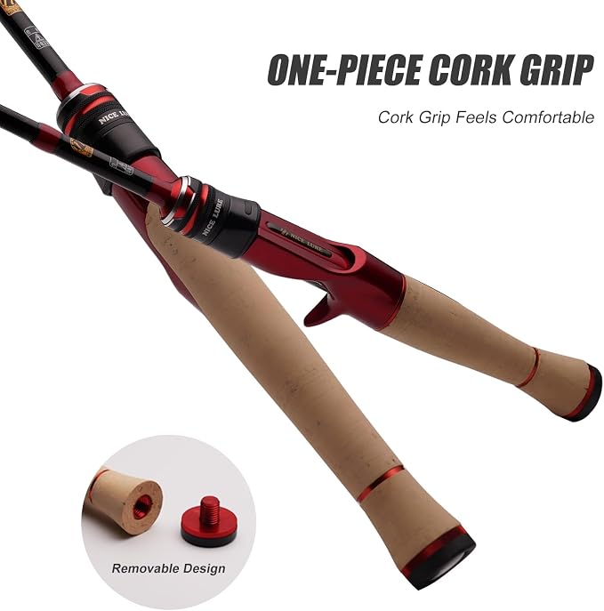 PURELURE Fishing Rod Telescopic, Carbon Fiber Spinning Casting Travel Rod - Image 3