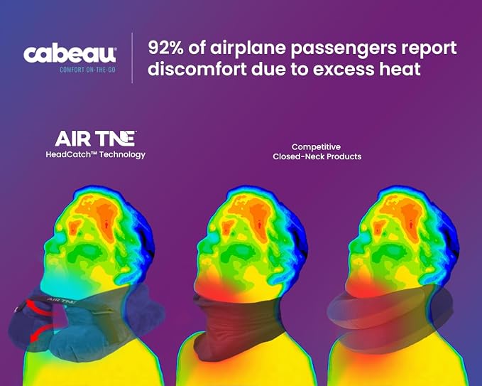Cabeau Inflatable Travel Pillow – Air TNE – Adjustable, Lightweight, and - Image 2