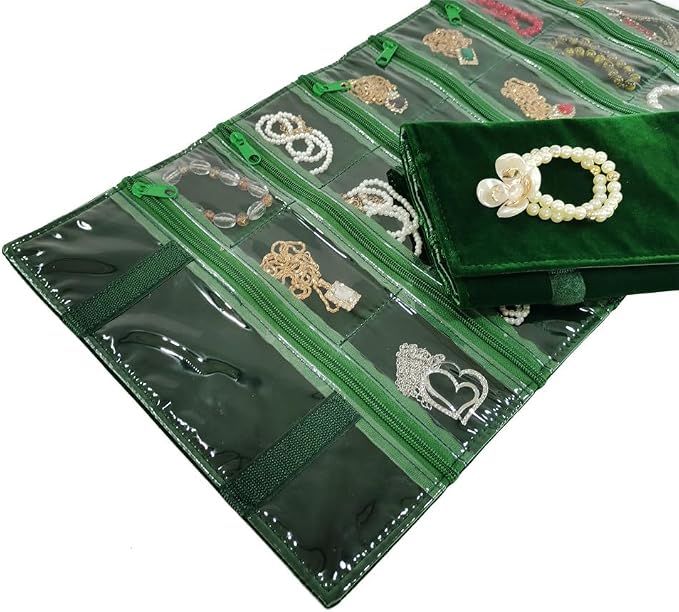 Travel Jewelry Roll Bag Portable Organizer Pouch - Image 8