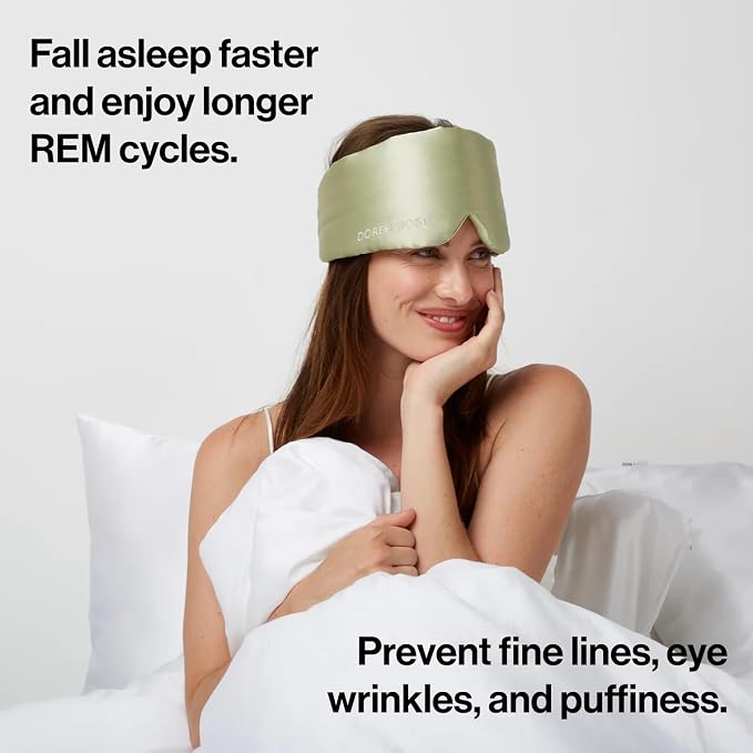 Dore & Rose Deep Sleep Mask Light Blocking, 23 Momme Mulberry Silk Eye Mask - Image 7