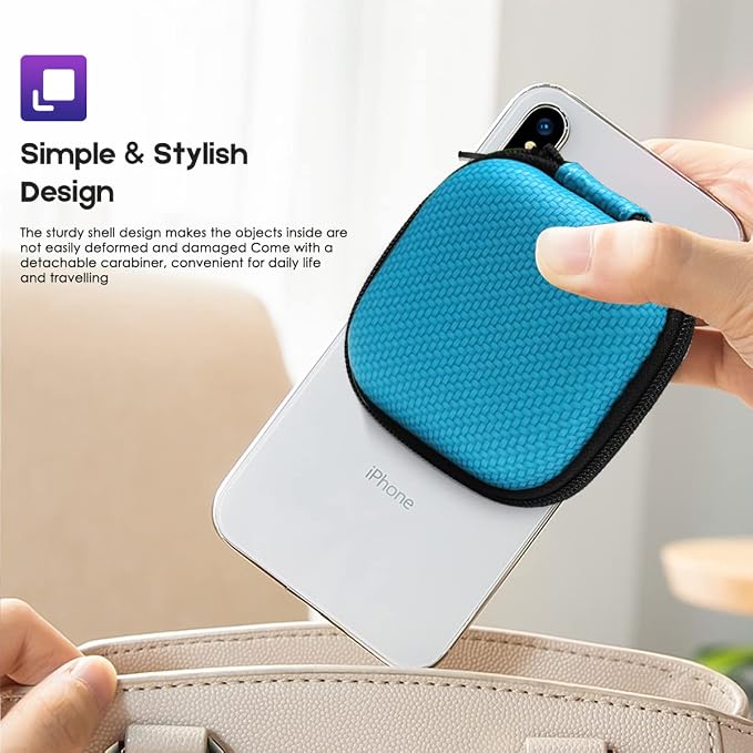 Earbud Case Hard EVA Earphone Carrying Cell Phone Accessories Storage Bag - Image 3