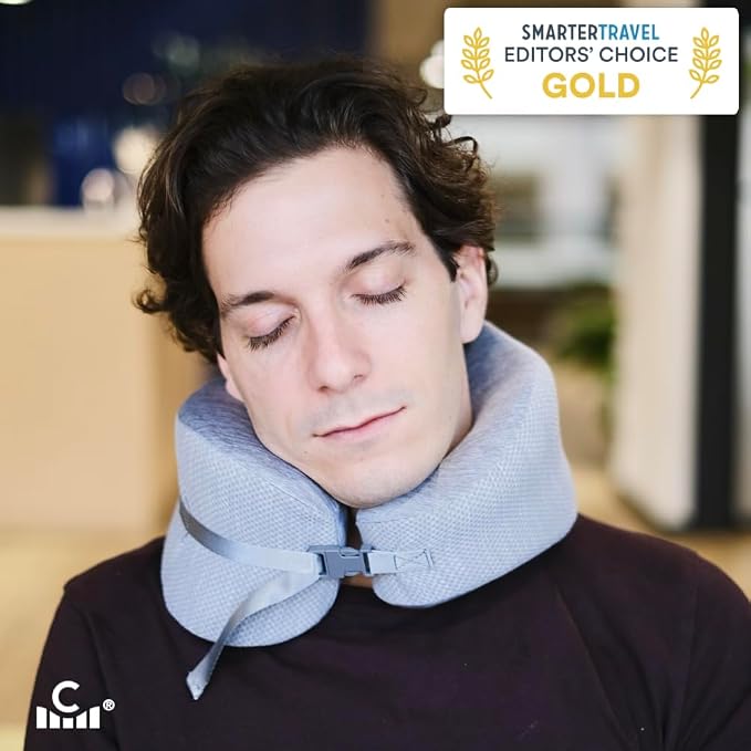 C CUSHION LAB Travel Pillow, Award-Winning Patented Ergonomic Design - Image 2
