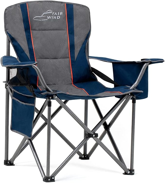 FAIR WIND Oversized Fully Padded Camping Chair by FAIRWINDOutdoorEquipment