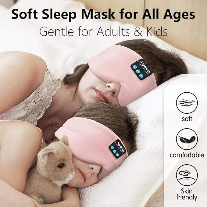 Joythink Sleep Headphones Bluetooth Sleep Mask Silk Kids Children Headband - Image 2