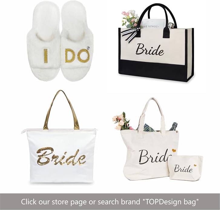 TOPDesign Canvas Tote Bag, Bridal Shower Gifts - Image 6