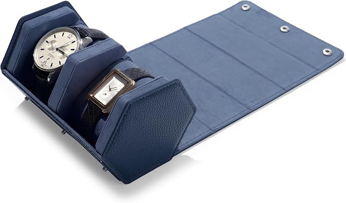Oirlv Luxury Hexagonal Leather Watch Travel Case Watch Organizer Case - Image 7
