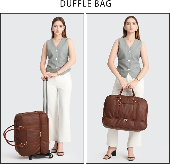 seyfocnia Rolling Duffle with Wheels, Duffle Bag - Image 7