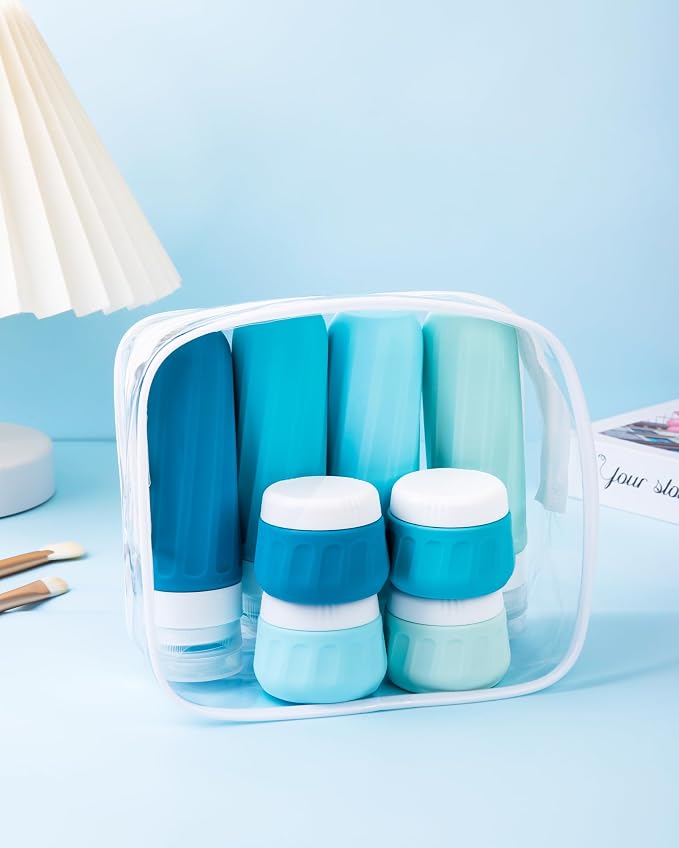 Travel Bottles for Toiletries, 10 Pack, TSA Approved, 3oz/90ml Silicone - Image 8
