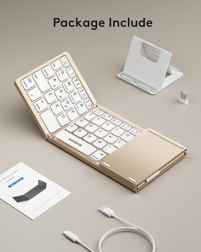 Samsers Multi-Device Foldable Bluetooth Keyboard - Image 9