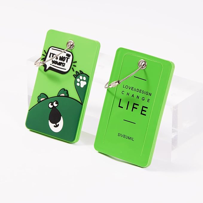 2PCS 2303 Bright Silicone Luggage tag - Image 3