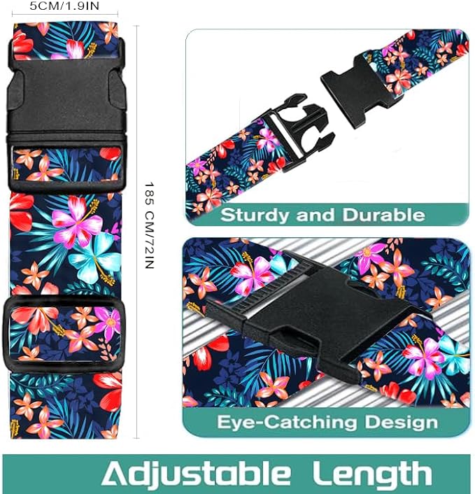 Luggage Straps for Suitcases Travel Belt Accessories, Cute Suitcase Strap - Image 5