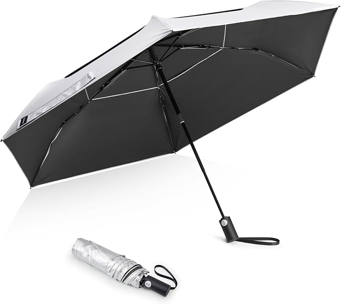 G4Free 43 Inch Travel Umbrella Ultralight UPF 50+ UV Protection Compact Sun by G4Free
