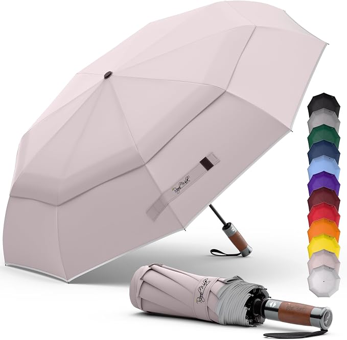 Royal Walk Windproof Folding Travel Umbrella Compact and Strong Luxurious Real by RoyalWalkUmbrellas
