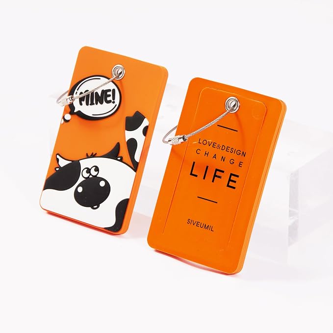2PCS 2303 Bright Silicone Luggage tag - Image 3