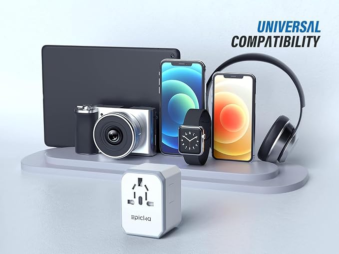 EPICKA Universal Travel Adapter, European Travel Plug Adapter - Image 5
