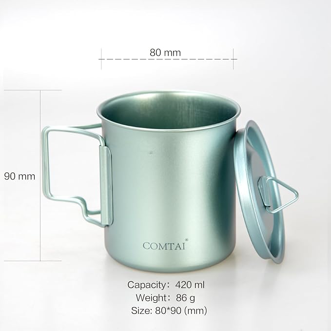 Titanium Camping Pot Mug 15oz - Image 2
