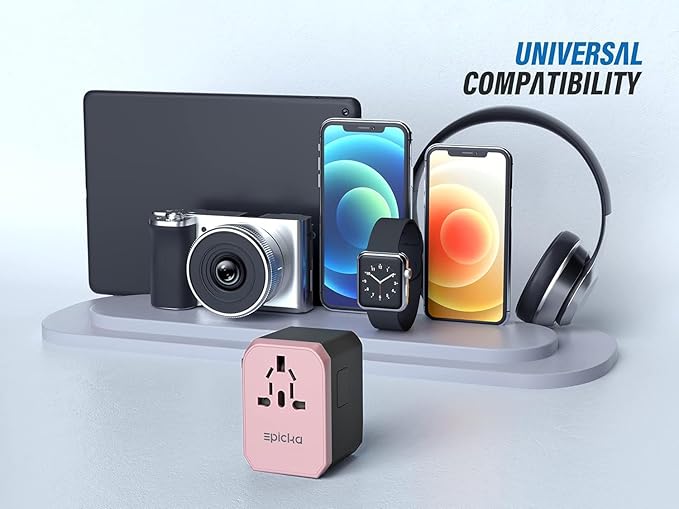 EPICKA Universal Travel Adapter, European Travel Plug Adapter - Image 5