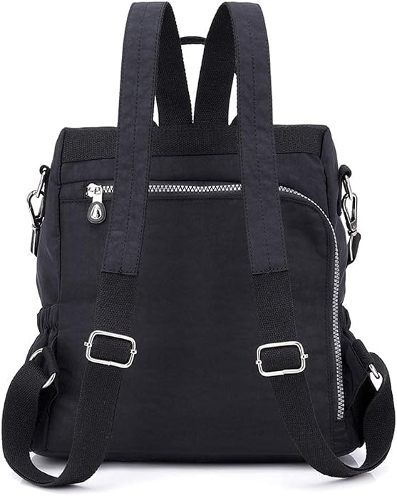 MINTEGRA Women Shoulder Backpack Multi-Pocket Nylon Purse Large Capacity - Image 4