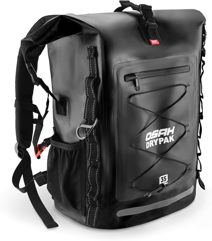 Waterproof Backpack Dry Bag 35L/55L/85L – Heavy Duty Roll-Top Hiking Backpack by OSAHDRYPAK