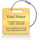 （2-Pack） Stainless Steel Custom Luggage Tags by Unknown