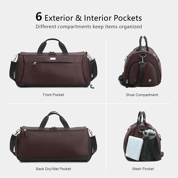 TOPDesign Gym Bag for Women & Men, Unisex Duffel Bag - Image 5