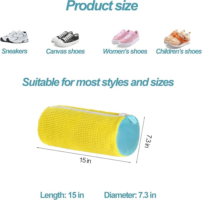 Shoe Washing Machine Bag, Sneaker Laundry Cleaning Bag - Image 2