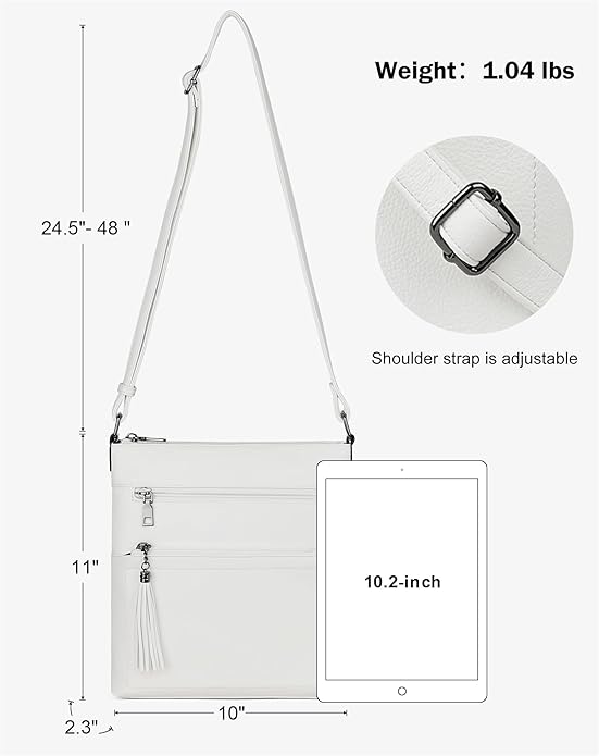 MASINTOR Crossbody Purses for Women, Adjustable Strap Shoulder Bag - Image 4
