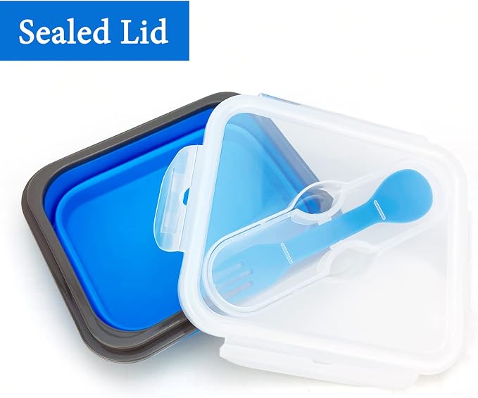 Small Silicone Collapsible Snacks Container - Image 3